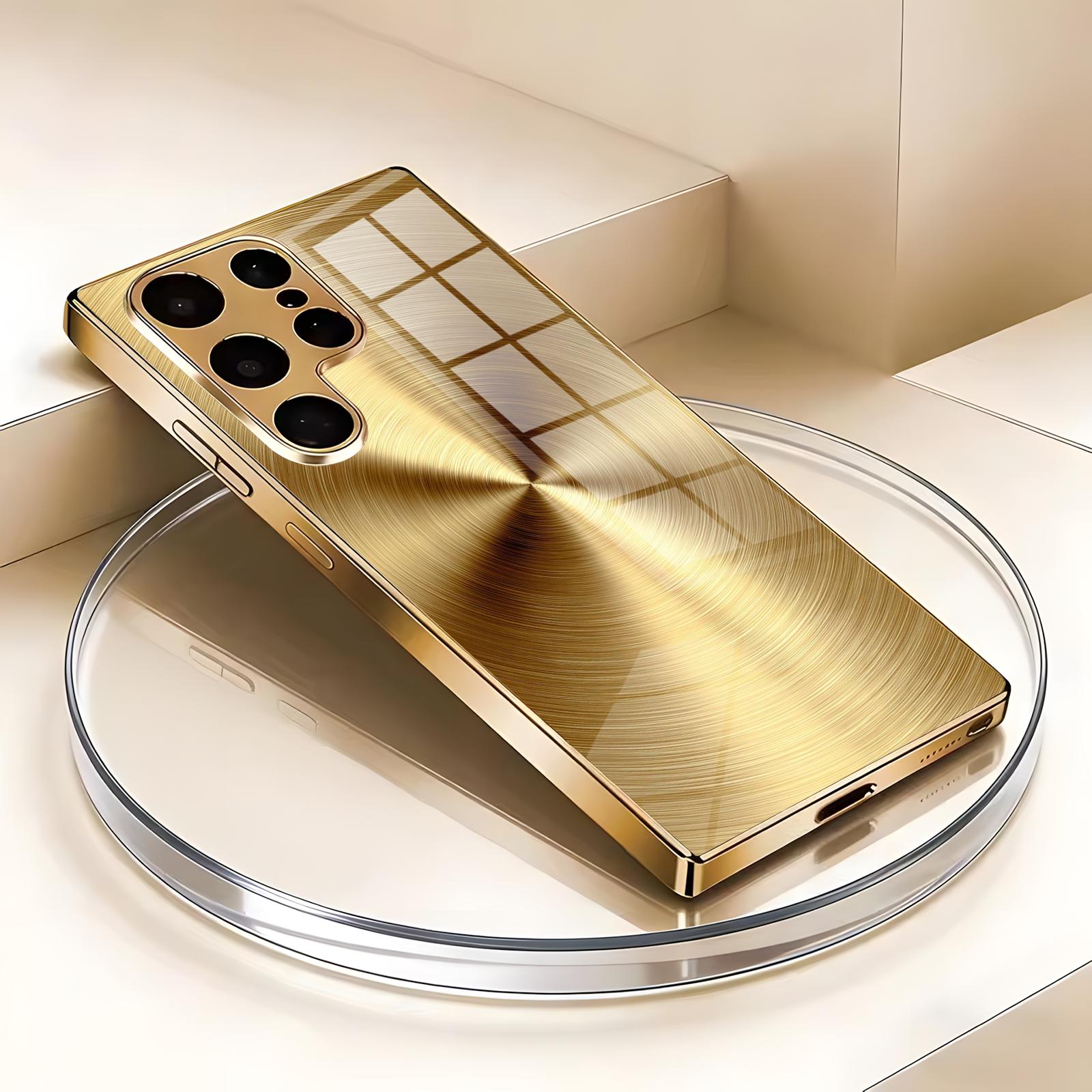 Phone Cases Metal - Fırçalanmış Metal Doku2 Telefon Kılıfı Samsung