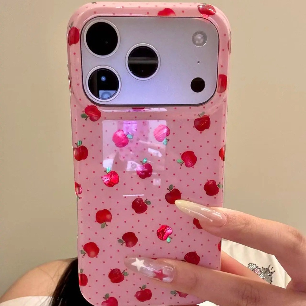Phone Cases Xr Cute - Kırmızı Sevimli Meyveli Puantiyeli Yumuşak Telefon