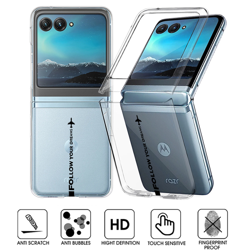 Phone Cases Transparent - Uçak Rota Desenli Telefon Kılıfı Motorola