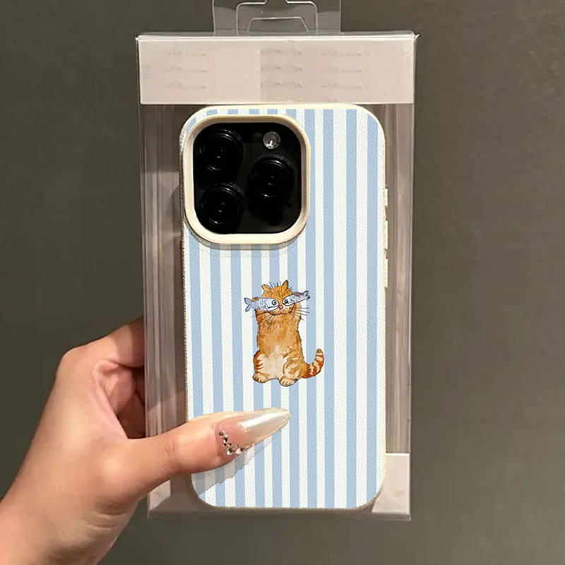 Phone Cases Xr Cute - Sevimli Çizgili Kedi Balığı Tasarımlı Telefon