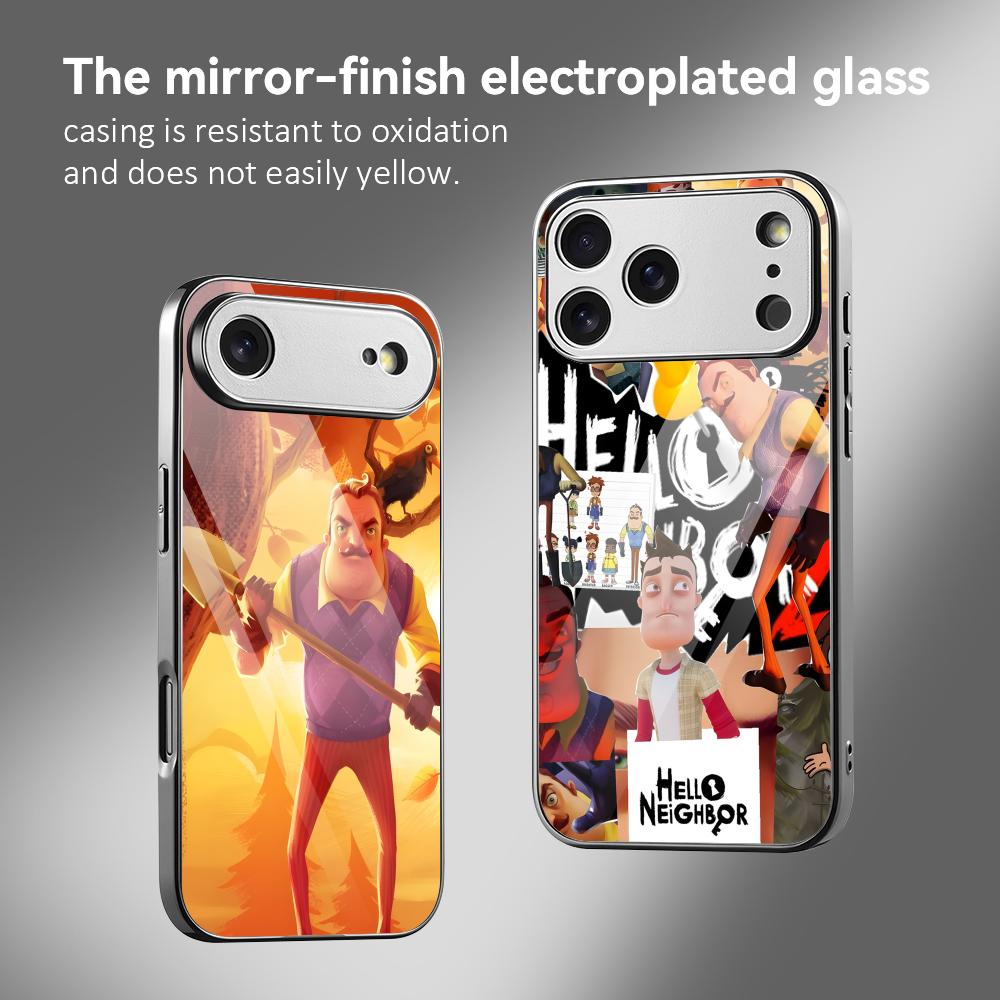 Phone Cases Metal - Game H-Hello Neighbor Telefon Kılıfı IPhone