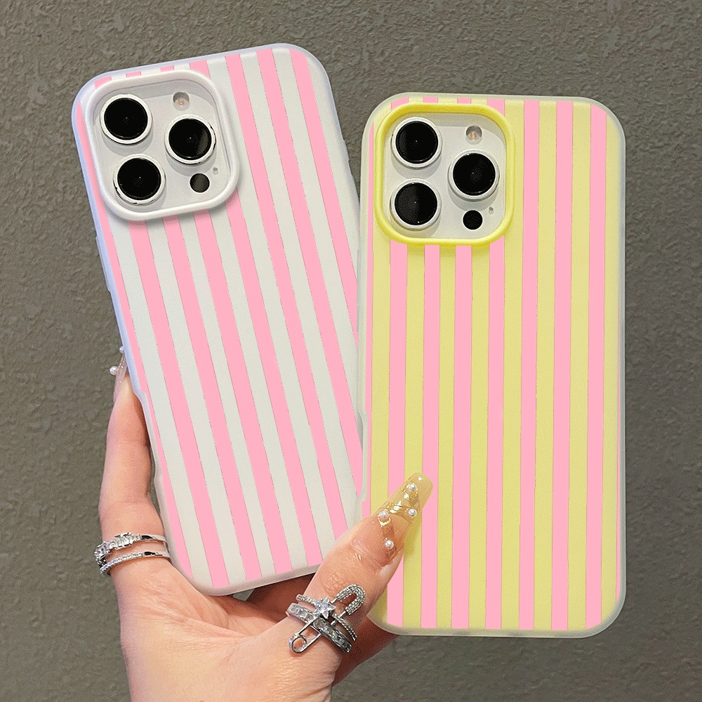 Phone Cases Iphone 11 - Basit Dikey Çizgili Karikatür Telefon Kılıfı