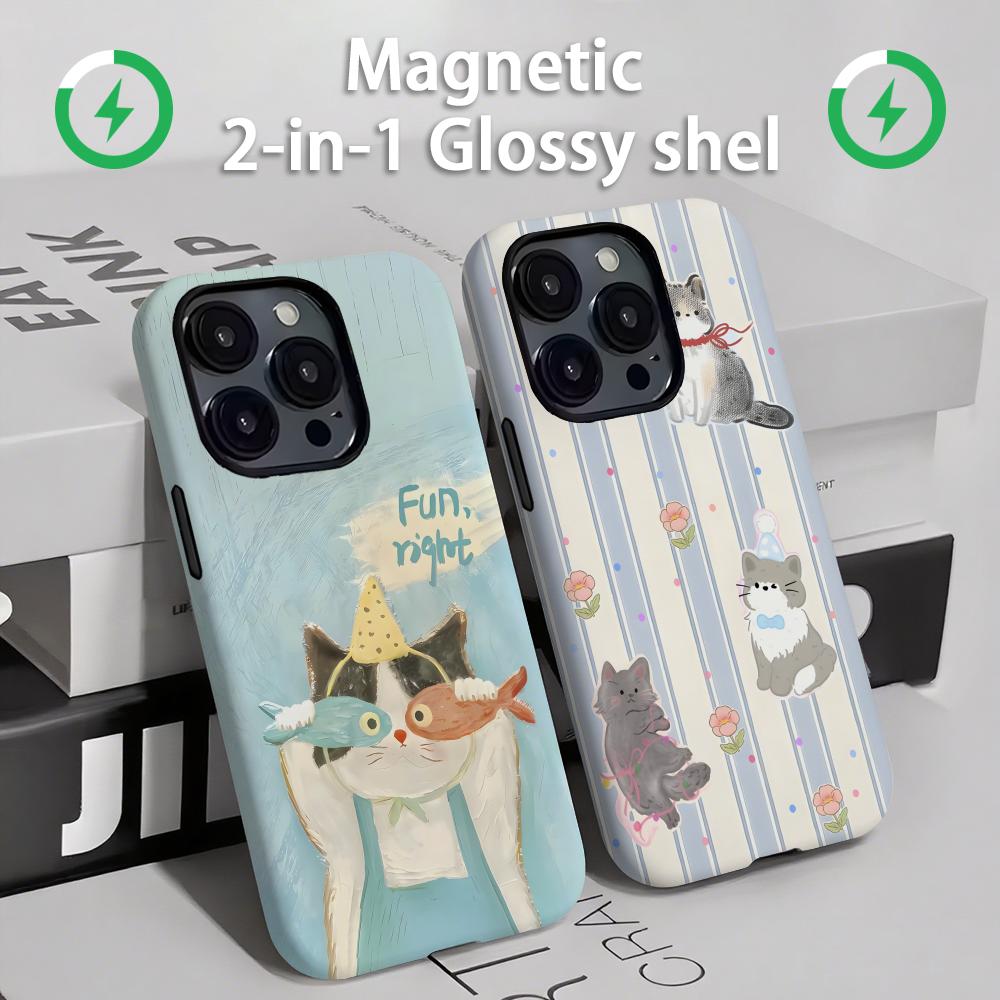 Phone Cases Iphone 11 - Sevimli kediler ve köpekler Telefon Kılıfı