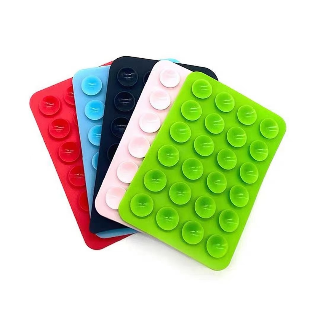 Phone Cases Apple - Silikon Vakumlu Telefon Tutucu Kare Kaymaz