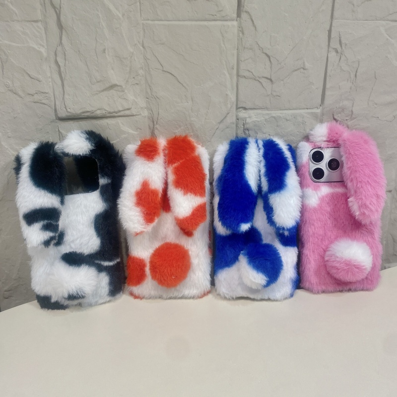 Phone Cases Iphone 11 - Sevimli Tavşan Tasarımlı Tüylü Telefon Kılıfları