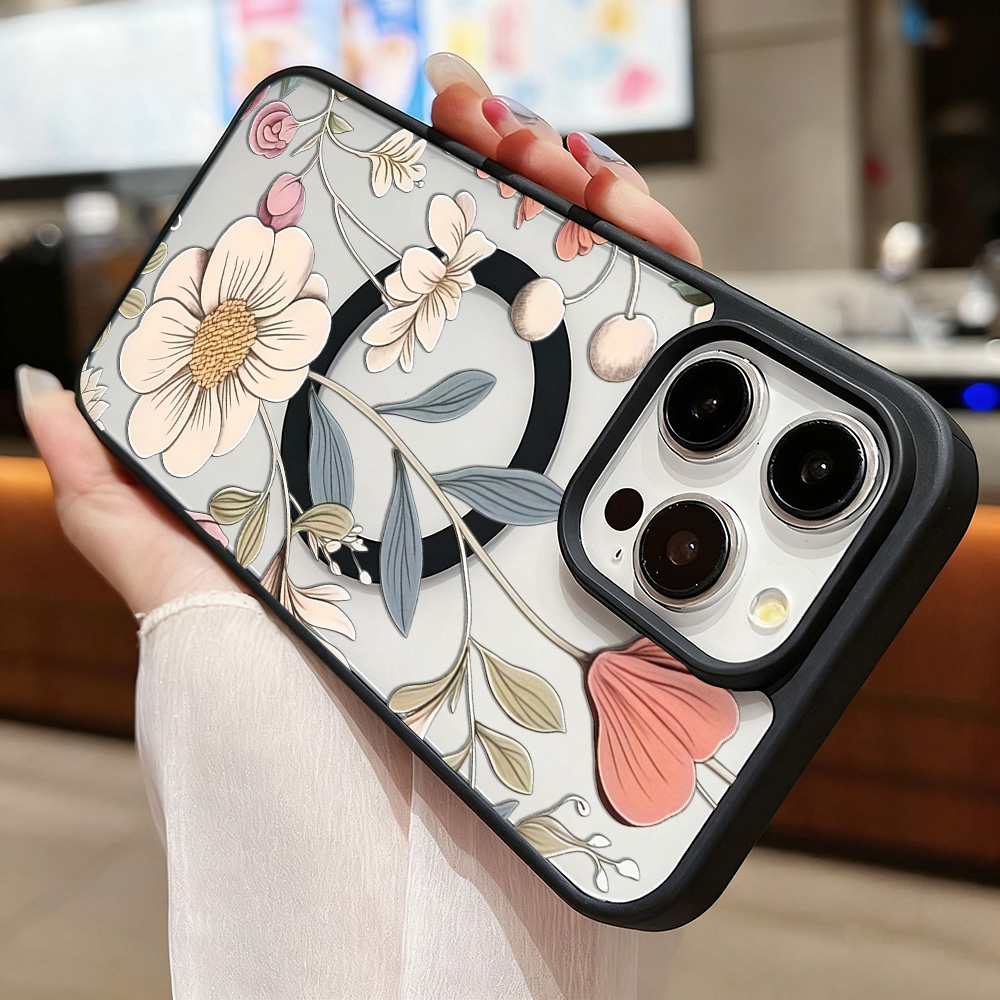 Siyah Çerçeveli Çiçek Desenli  - Phone Cases Iphone 11 incelemesi ve fiyatı