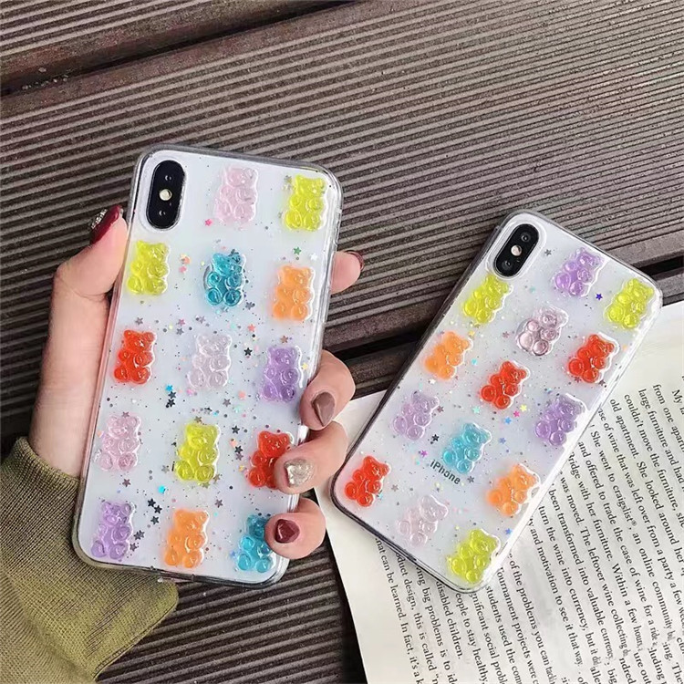 Sevimli 3D Renkli Ayı Damla Tu - Phone Cases Xr Cute incelemesi ve fiyatı
