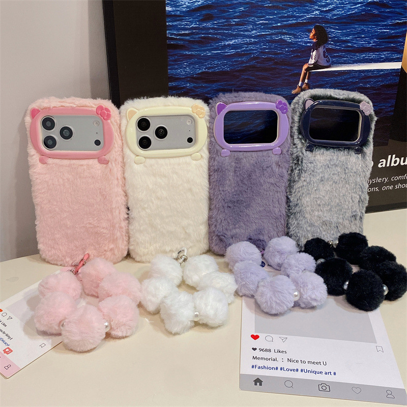 Lüks Düz Renkli Kürklü Peluş T - Phone Cases Iphone 11 incelemesi ve fiyatı