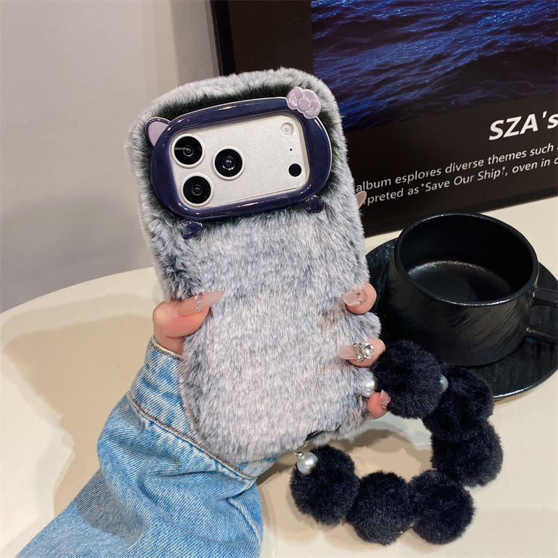Lüks Düz Renkli Kürklü Peluş T - Phone Cases Iphone 11 incelemesi ve fiyatı