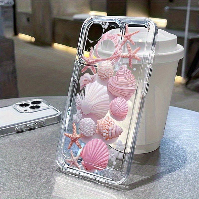 Trendy Pembe Deniz Kabuğu Dese - Phone Cases Transparent incelemesi ve fiyatı