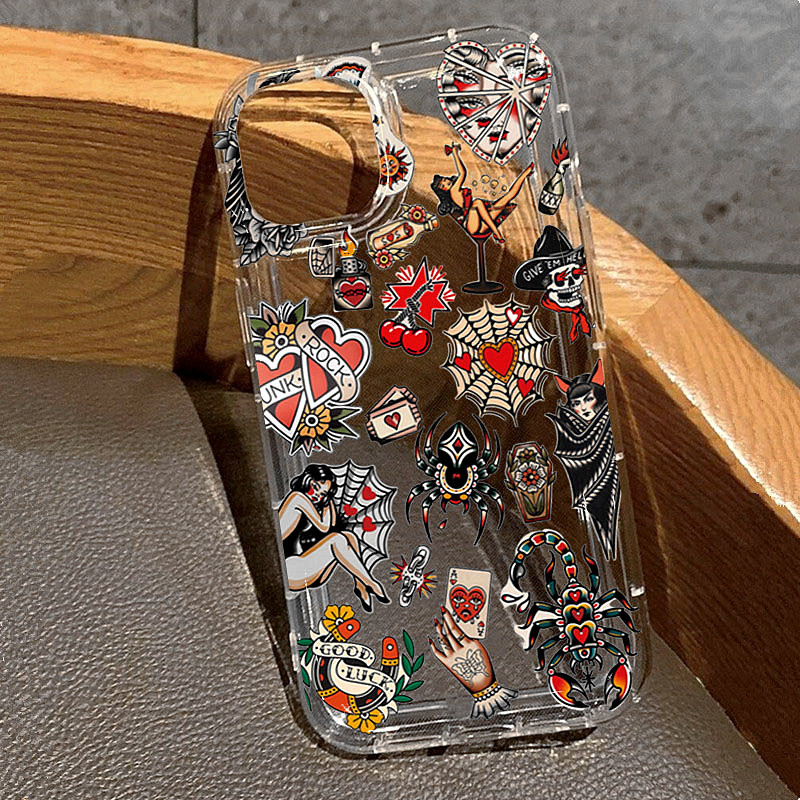 Şeffaf Vintage Kolaj Tasarım T - Phone Cases Transparent incelemesi ve fiyatı