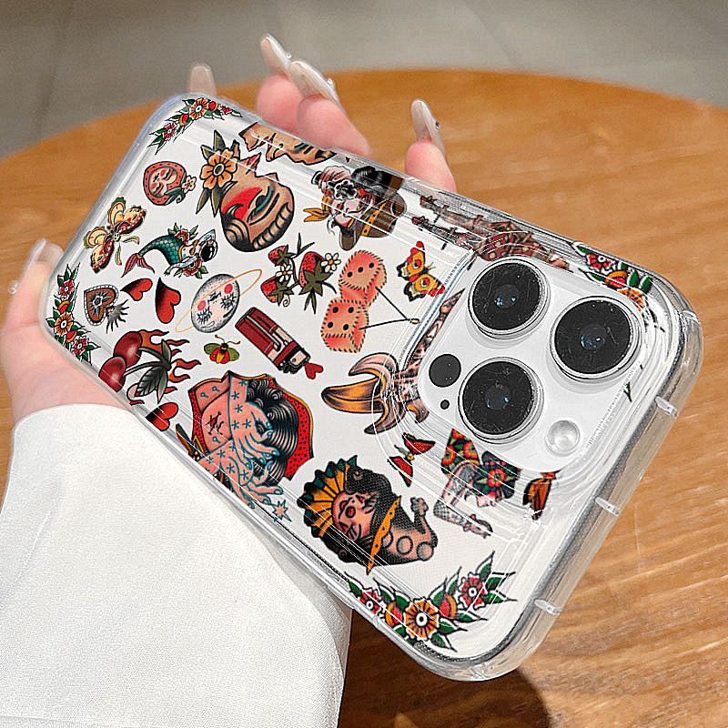 Şeffaf Vintage Kolaj Tasarım T - Phone Cases Transparent incelemesi ve fiyatı