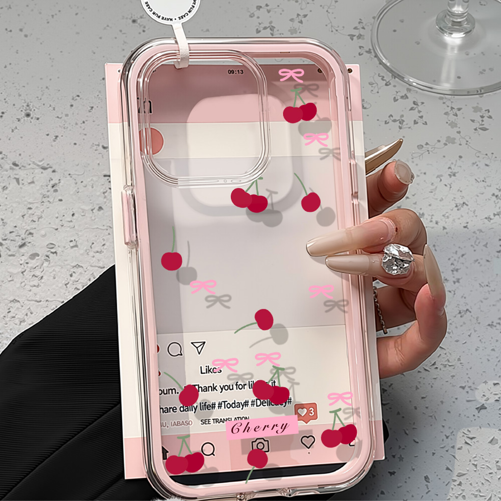 Pembe Kurdeleli Şeffaf Kılıf i - Phone Cases Transparent incelemesi ve fiyatı