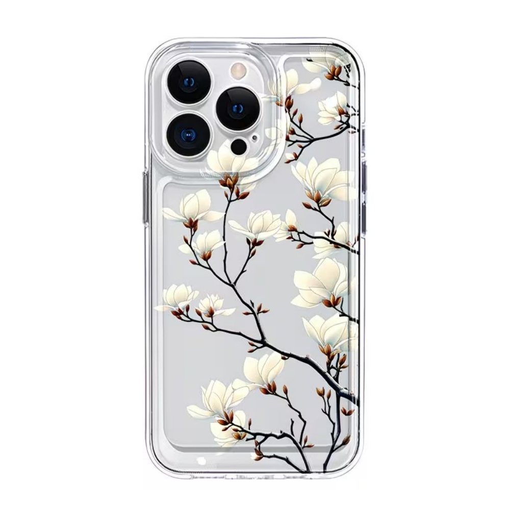 Trendy Manolya Çiçekli Şeffaf  - Phone Cases Transparent incelemesi ve fiyatı